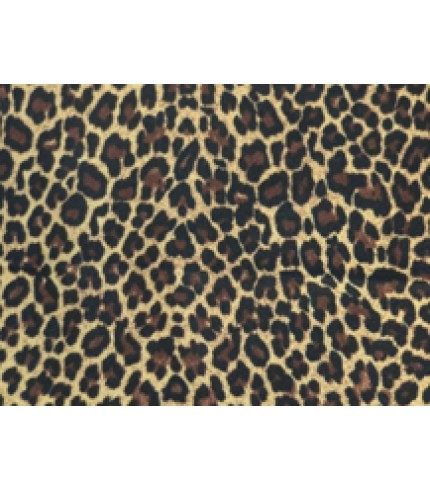 Nylon Spandex Lycra Leopard Print on Brown