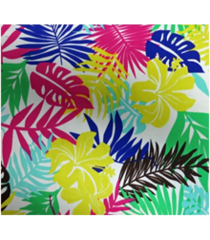 Nylon Spandex Tricot Floral Print Multi-Color
