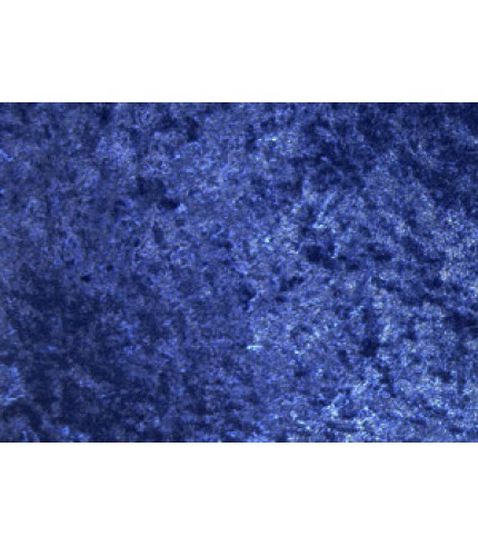 100% Poly Crushed Panne Blue