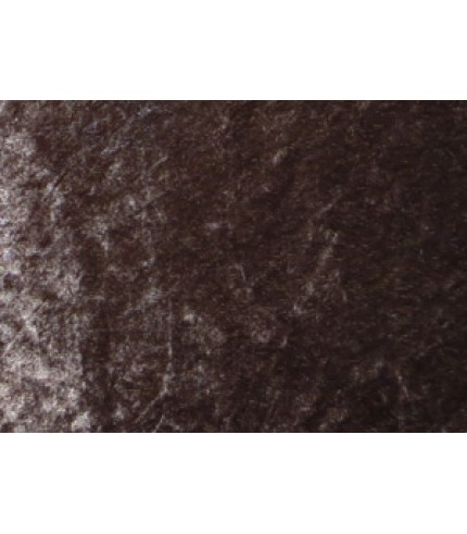 100% Poly Crushed Panne Brown