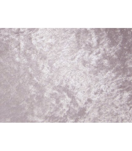 100% Poly Crushed Panne White