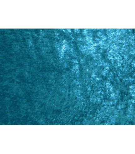 100% Poly Crushed Panne Teal