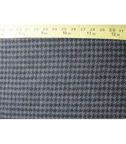 100% Cotton Flannel Plaid Black/Gray
