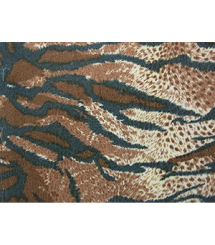 100% Poly Laminated Panne Velour Brown