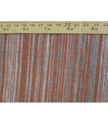 Cotton Linen Stripe Brown