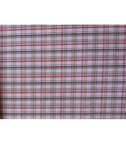 100% Cotton Plaid Pink