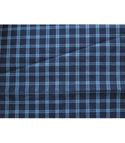 100% Cotton Plaid Lt. Blue/Blue