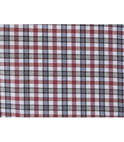 100% Cotton Plaid Red/Black