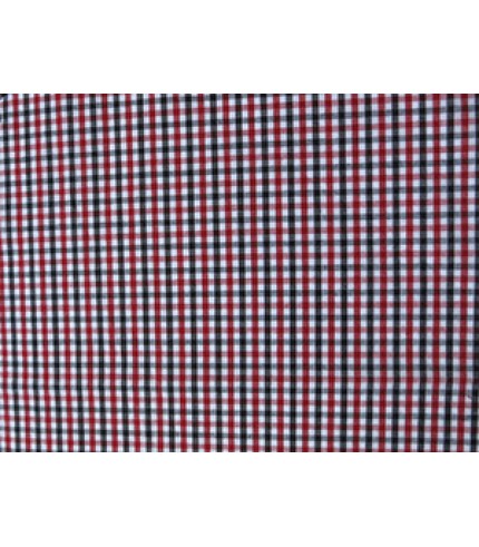100% Cotton Plaid Red/Black/White