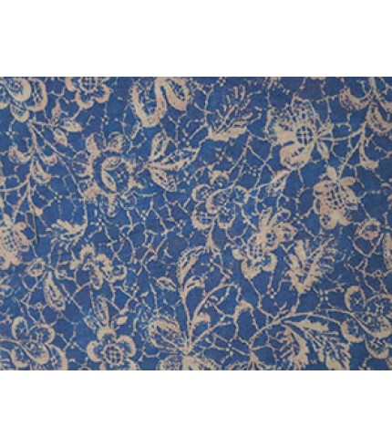 100% Cotton Shirting Flower Print Blue