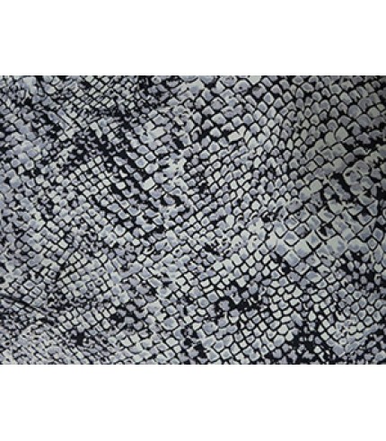 100% Cotton Shirting Animal Skin Print Black/Gray